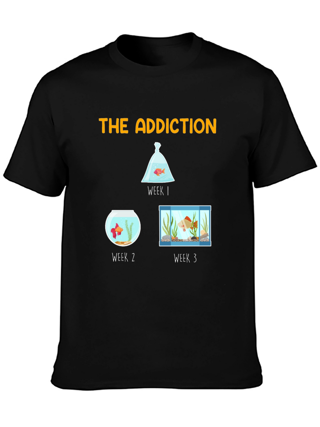 The Addiction T-Shirt - Goldfish Evolution