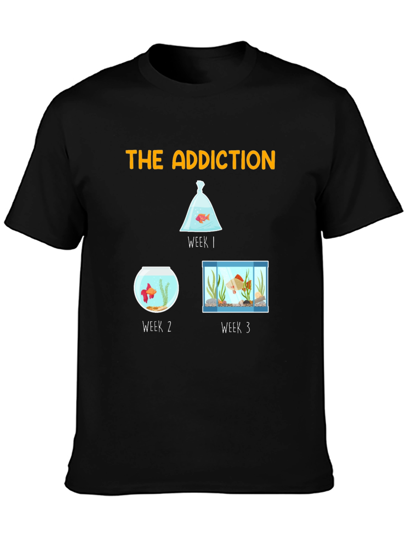The Addiction T-Shirt - Goldfish Evolution