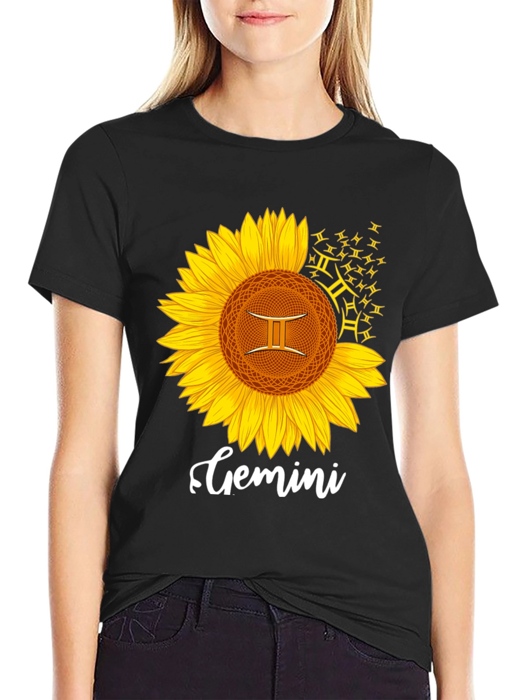 Gemini Sunflower Graphic Tee