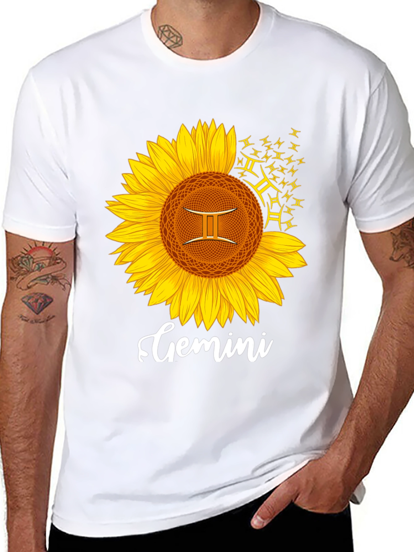 Gemini Sunflower Graphic Tee
