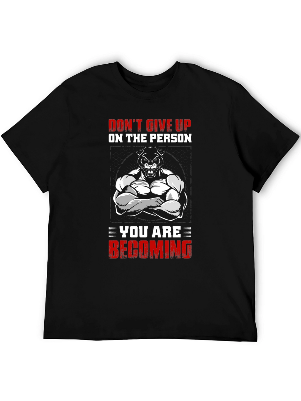 Motivational Bodybuilder Panther Graphic Tee