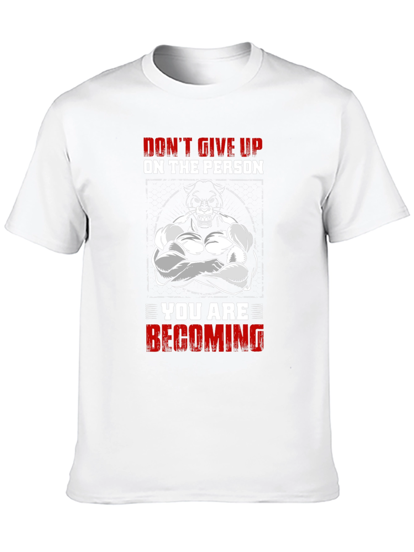 Motivational Bodybuilder Panther Graphic Tee