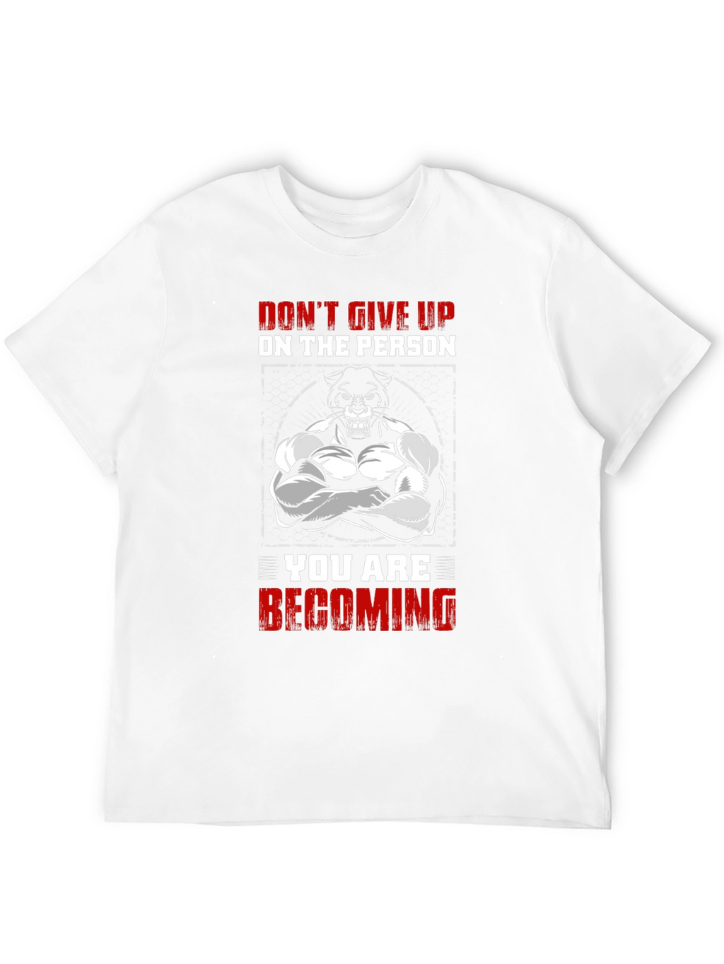 Motivational Bodybuilder Panther Graphic Tee