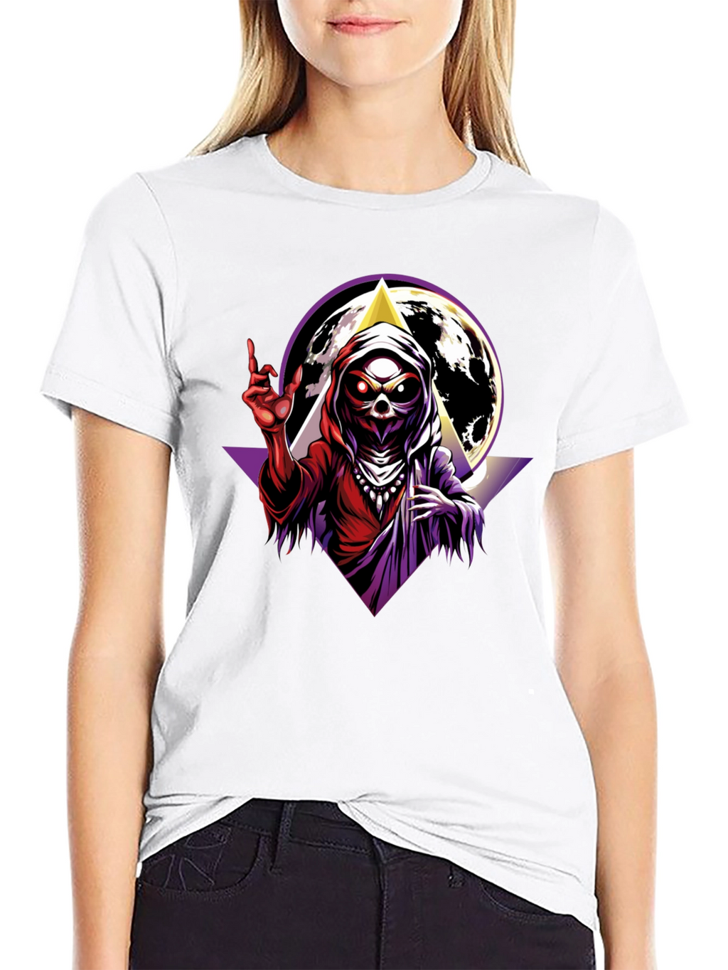 Grim Reaper Graphic T-Shirt - Black