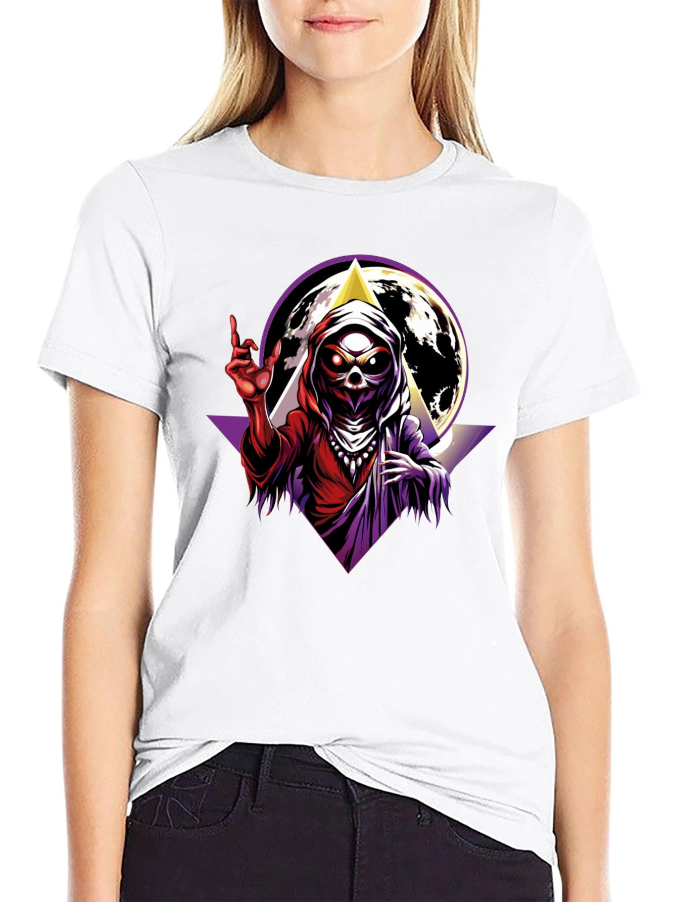 Grim Reaper Graphic T-Shirt - Black