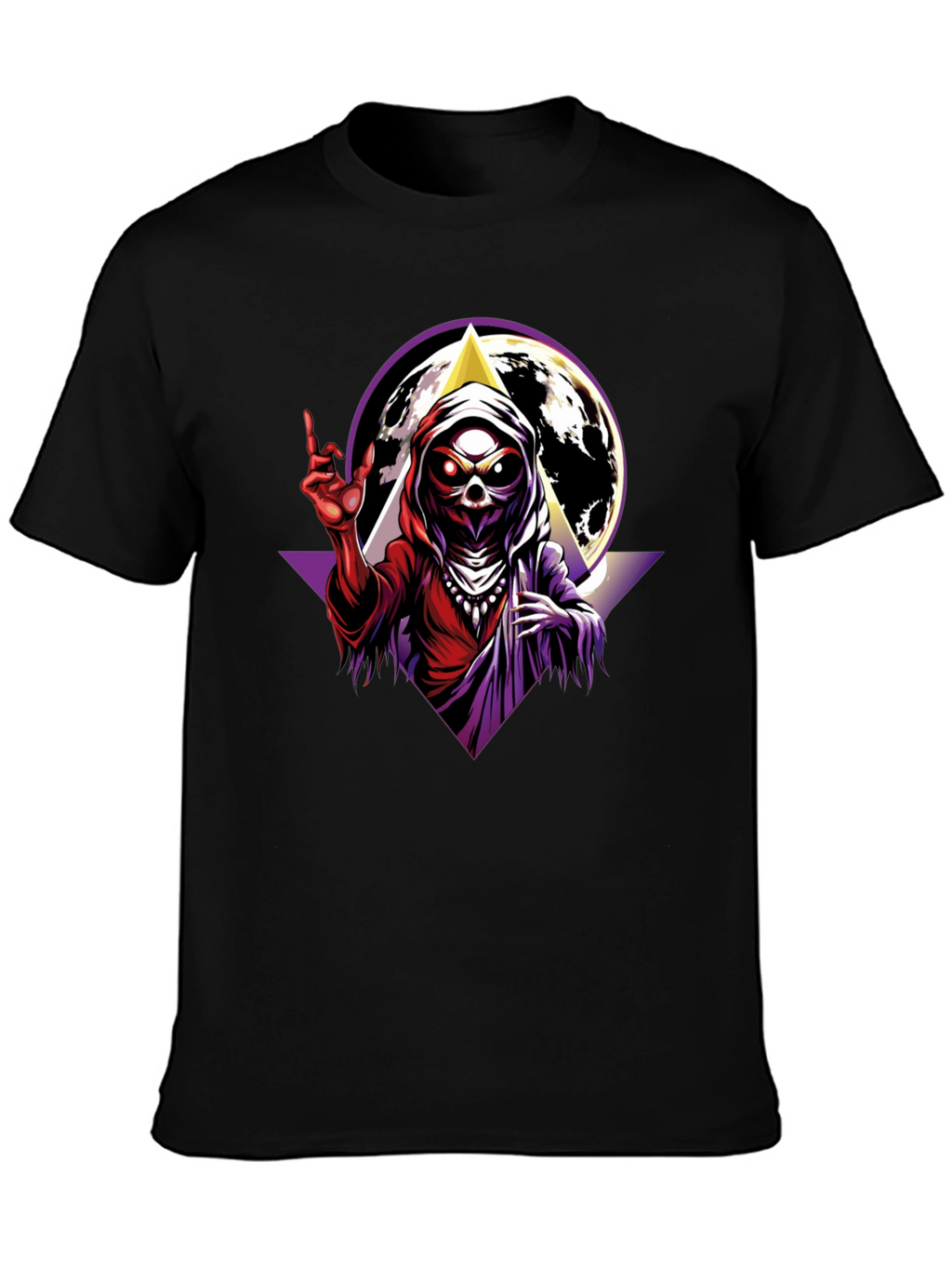 Grim Reaper Graphic T-Shirt - Black