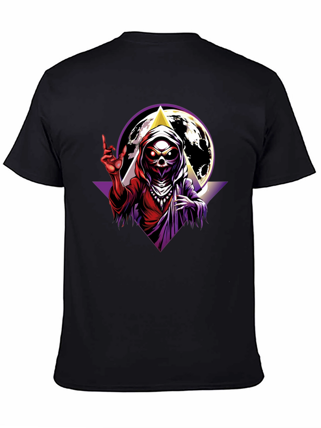 Grim Reaper Graphic T-Shirt - Black