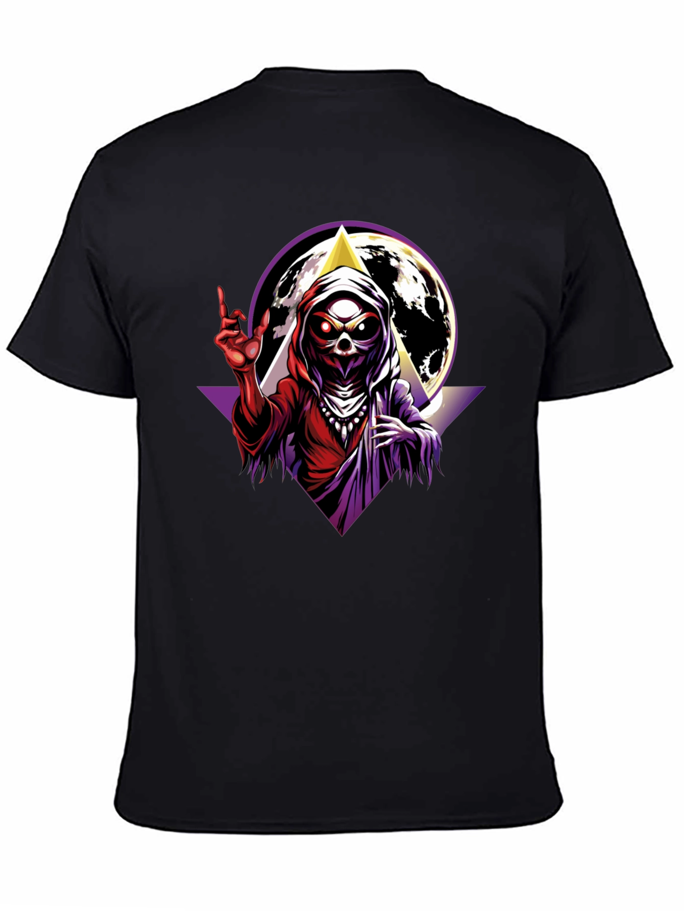 Grim Reaper Graphic T-Shirt - Black