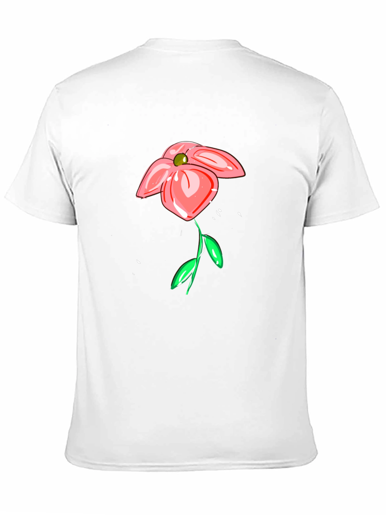 Floral Sketch Black T-Shirt