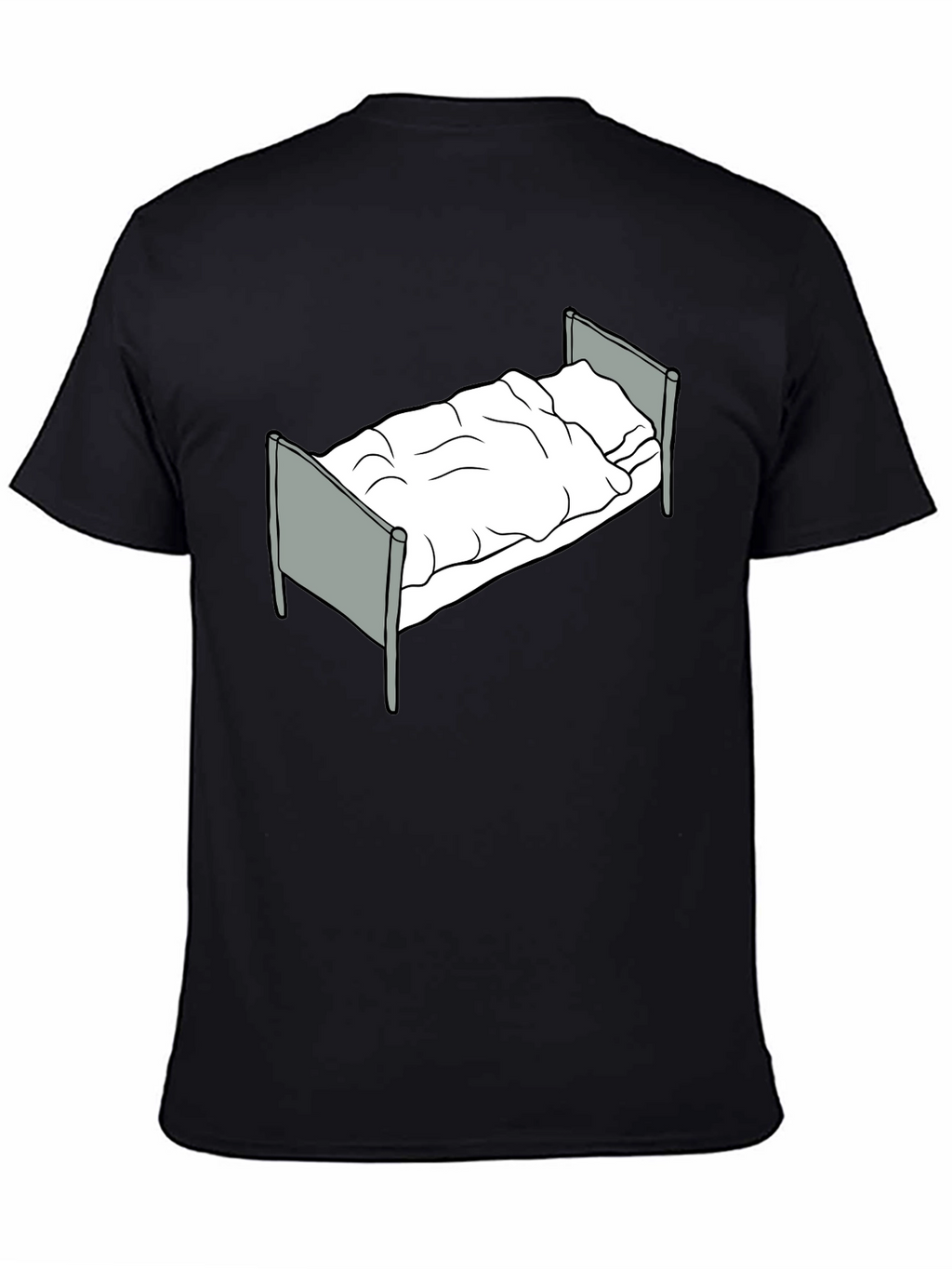 Bed Graphic T-Shirt - Relaxed Fit Black Tee