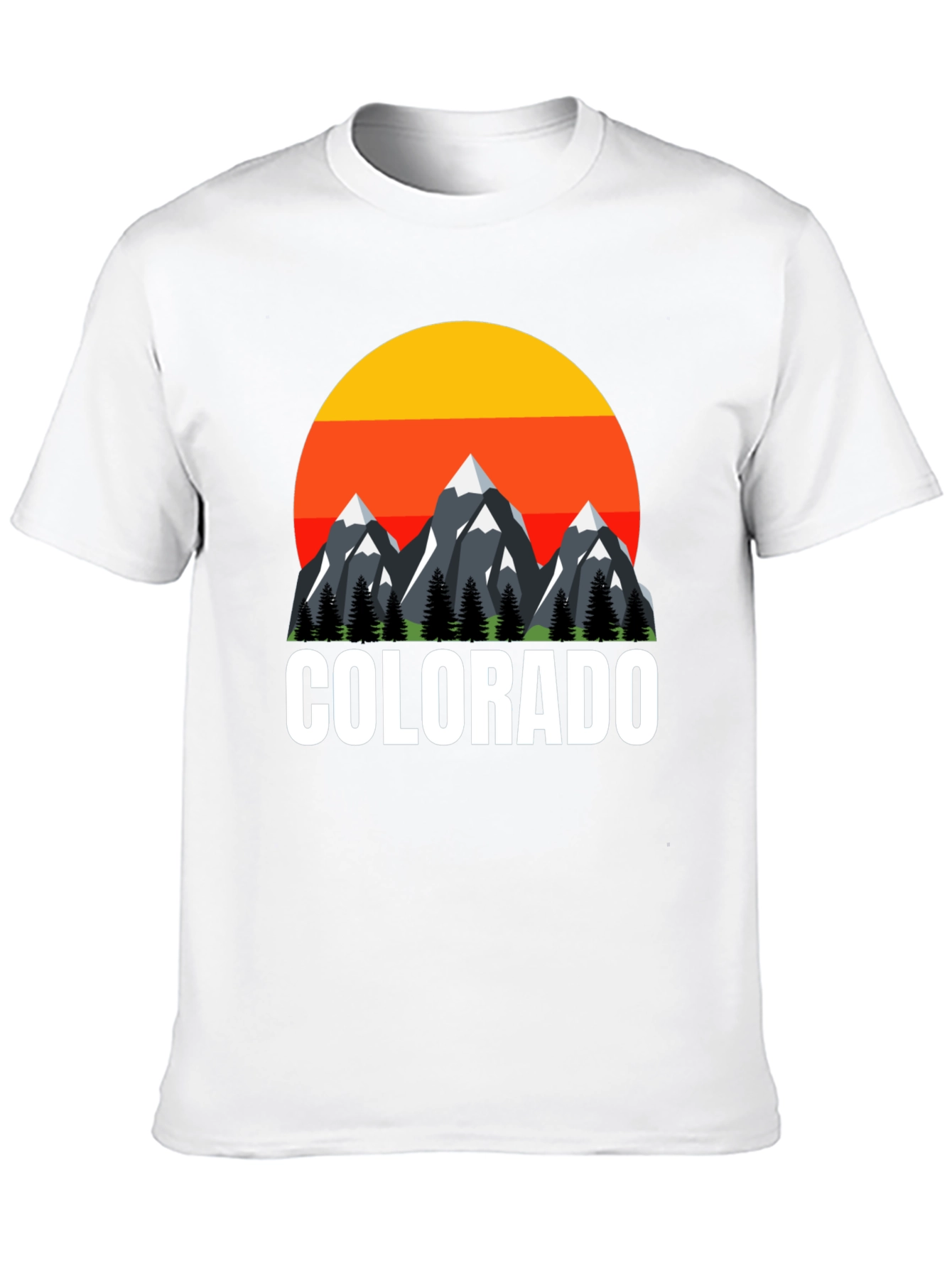 Colorado Mountain Sunset Graphic T-Shirt