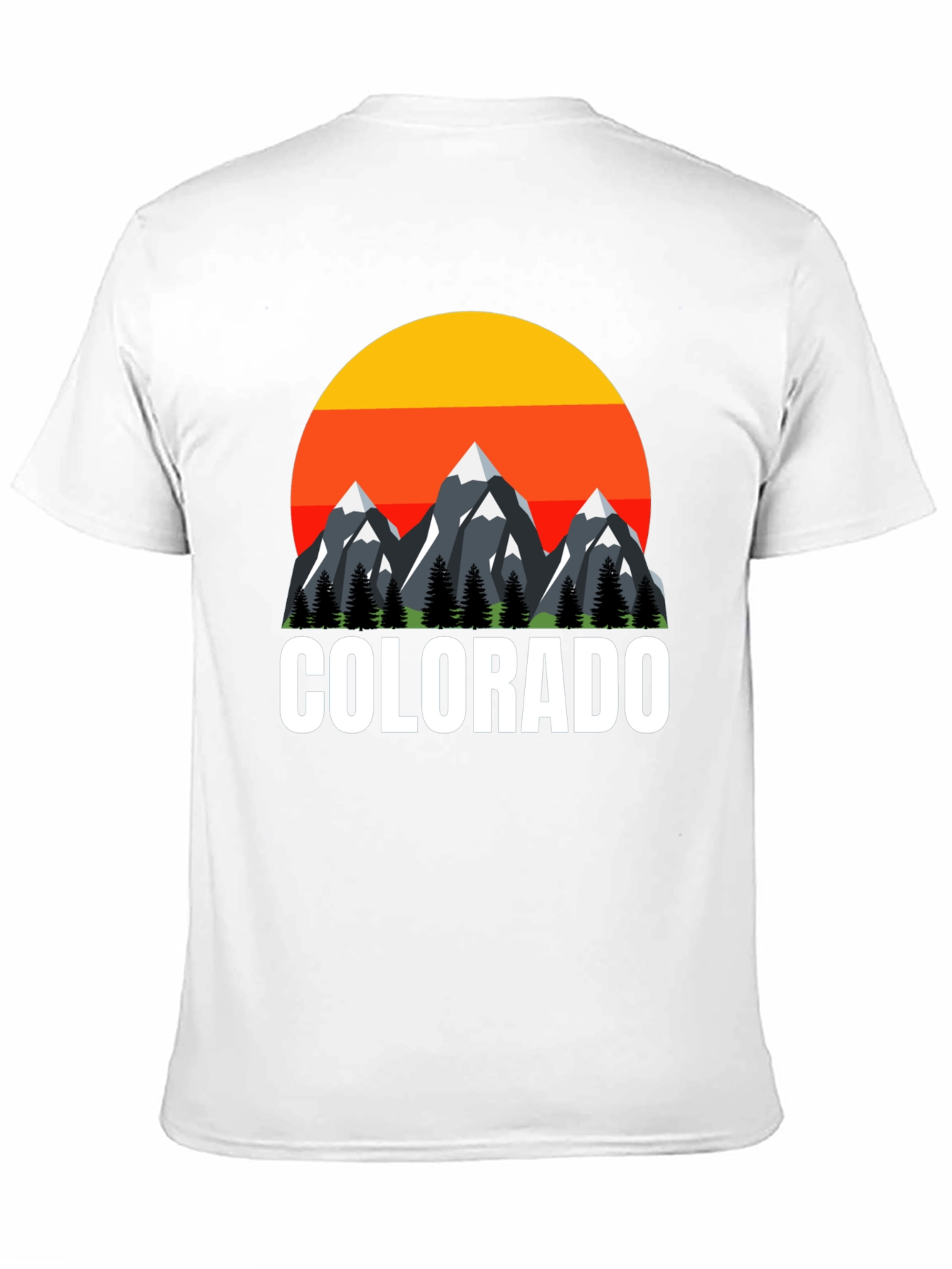 Colorado Mountain Sunset Graphic T-Shirt