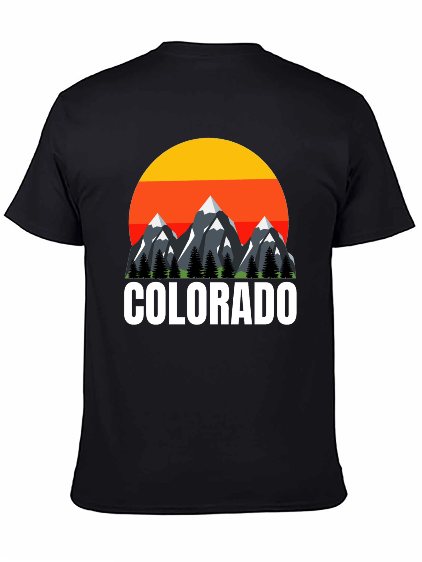 Colorado Mountain Sunset Graphic T-Shirt