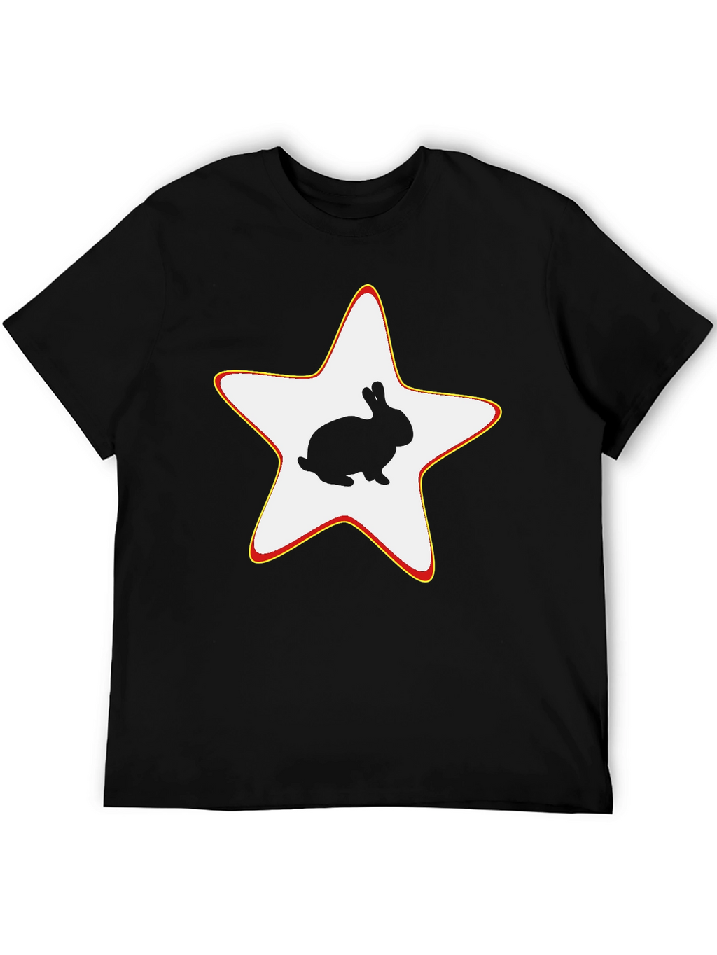 Rabbit Star Black T-Shirt
