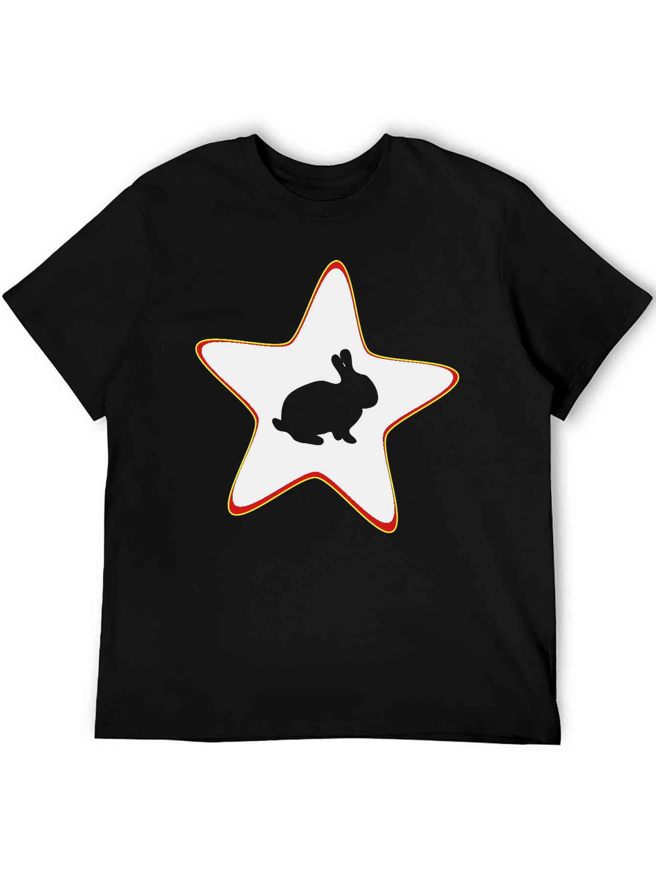 Rabbit Star Black T-Shirt