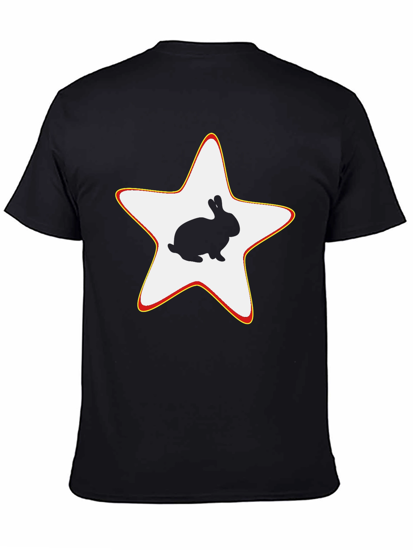 Rabbit Star Black T-Shirt