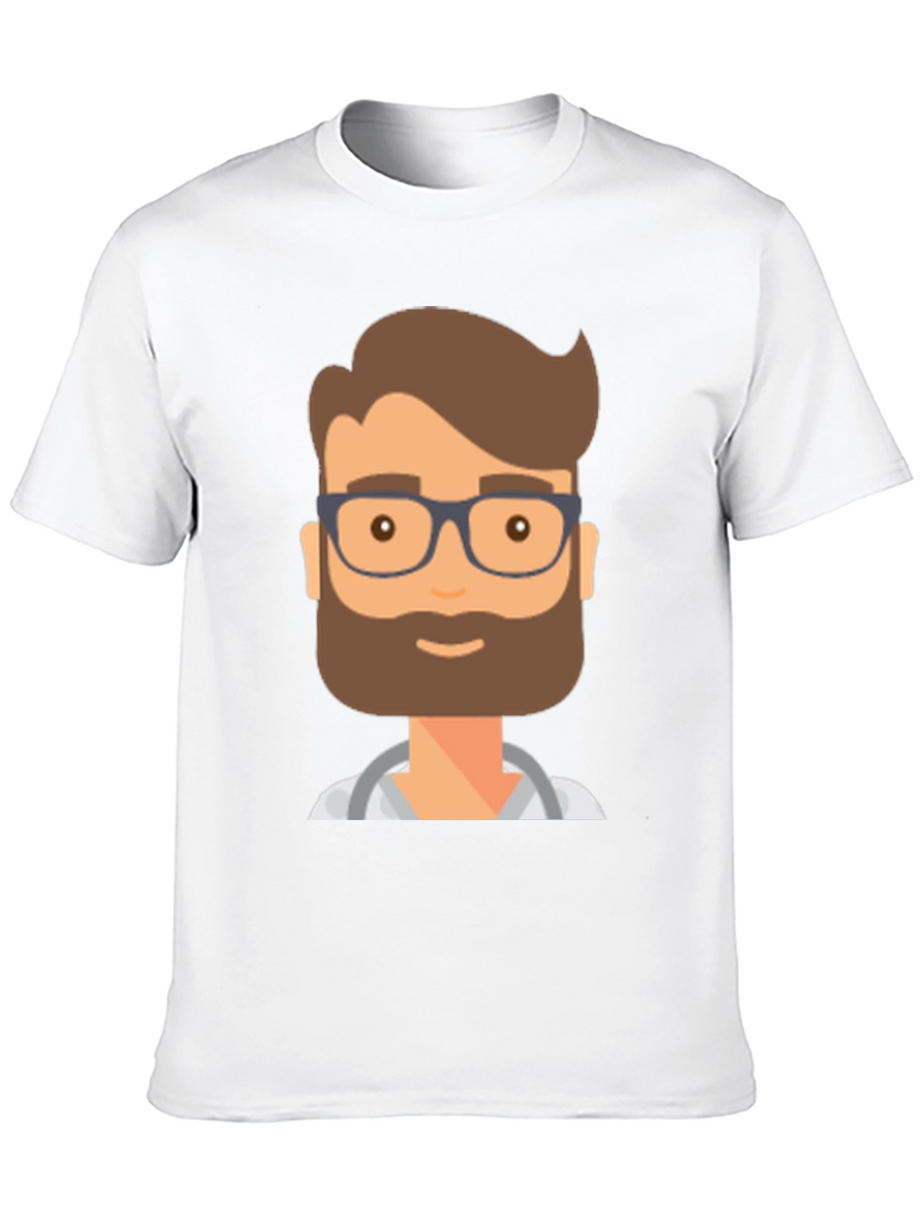 Doctor Cartoon Graphic T-Shirt - Black