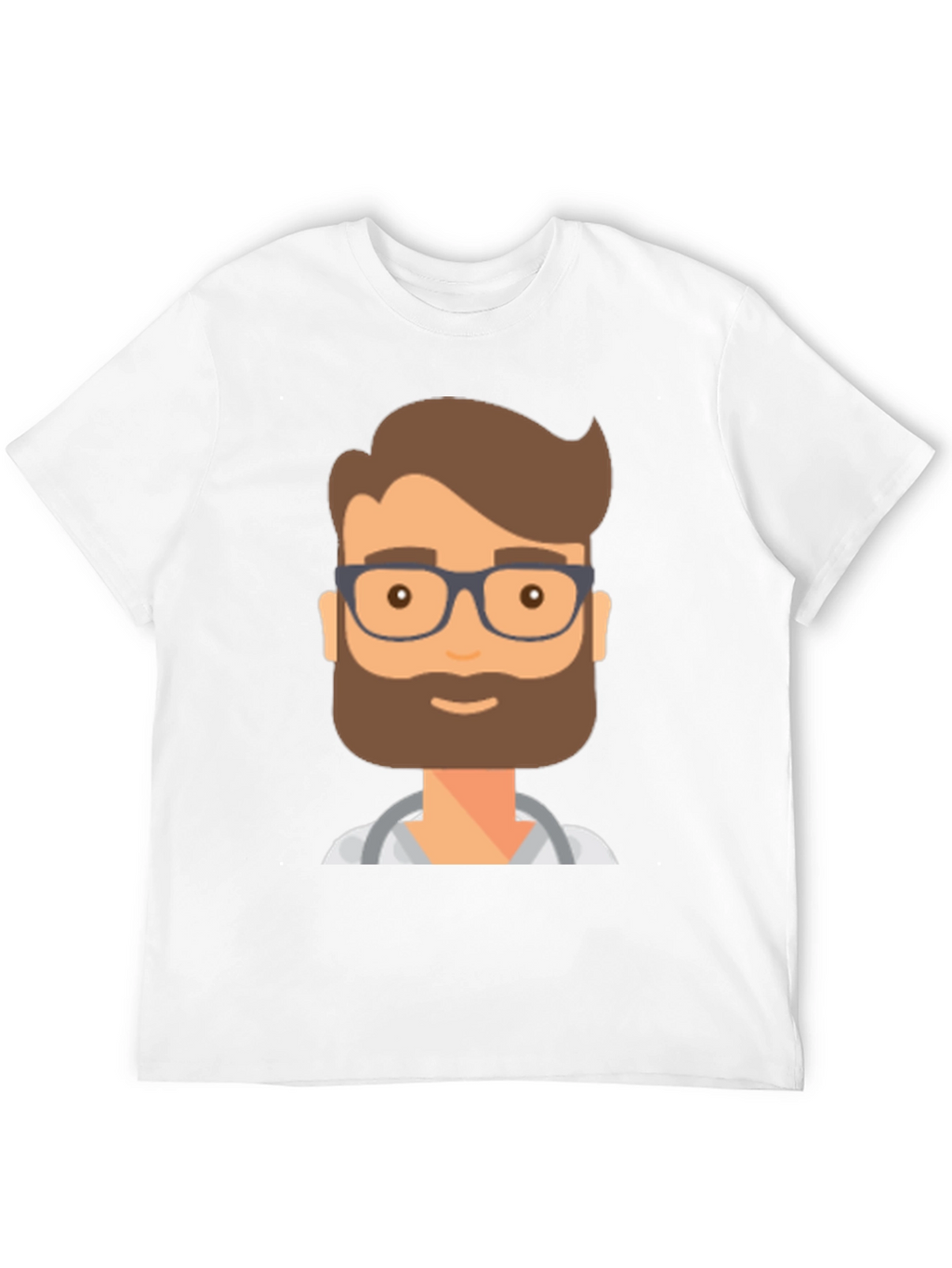 Doctor Cartoon Graphic T-Shirt - Black