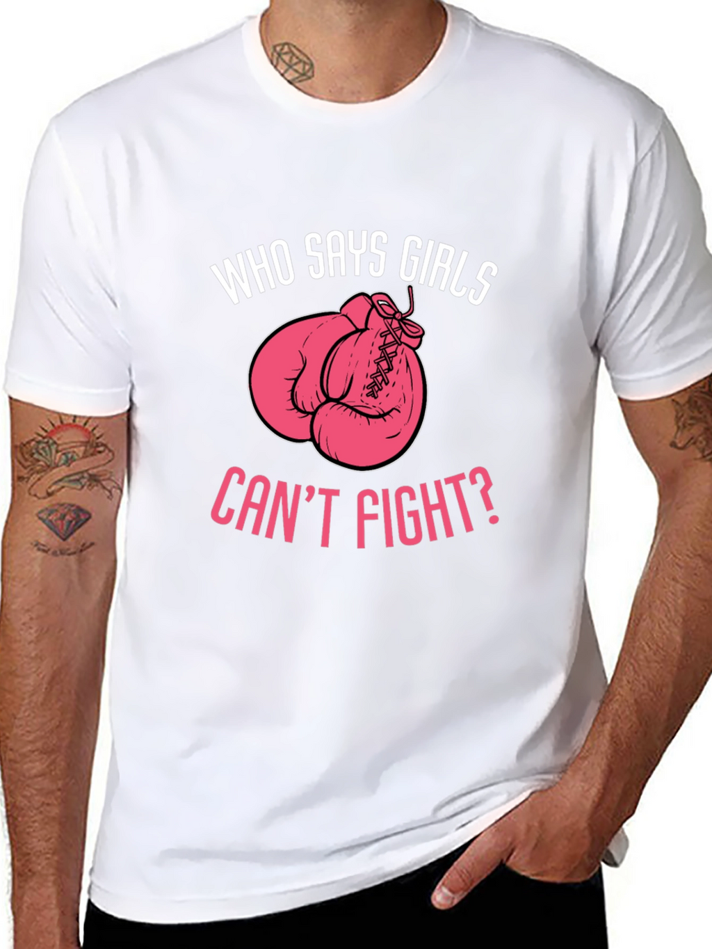 Girls Can Fight Graphic T-Shirt