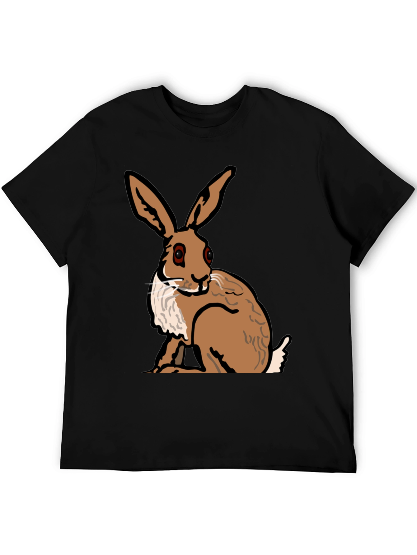 Hare Graphic Tee - Stylish Animal Print Shirt