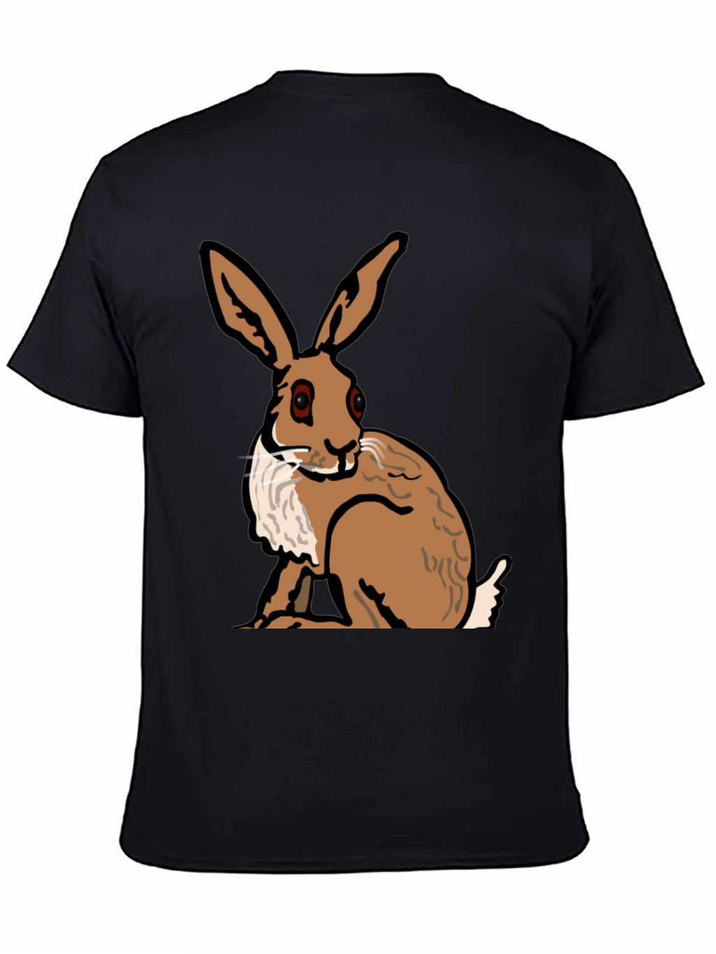 Hare Graphic Tee - Stylish Animal Print Shirt