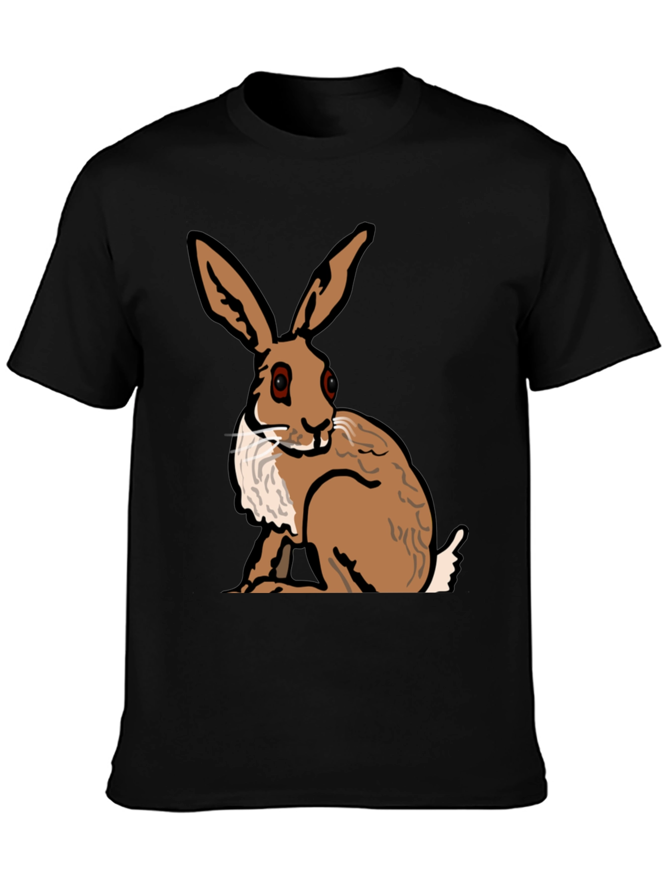Hare Graphic Tee - Stylish Animal Print Shirt