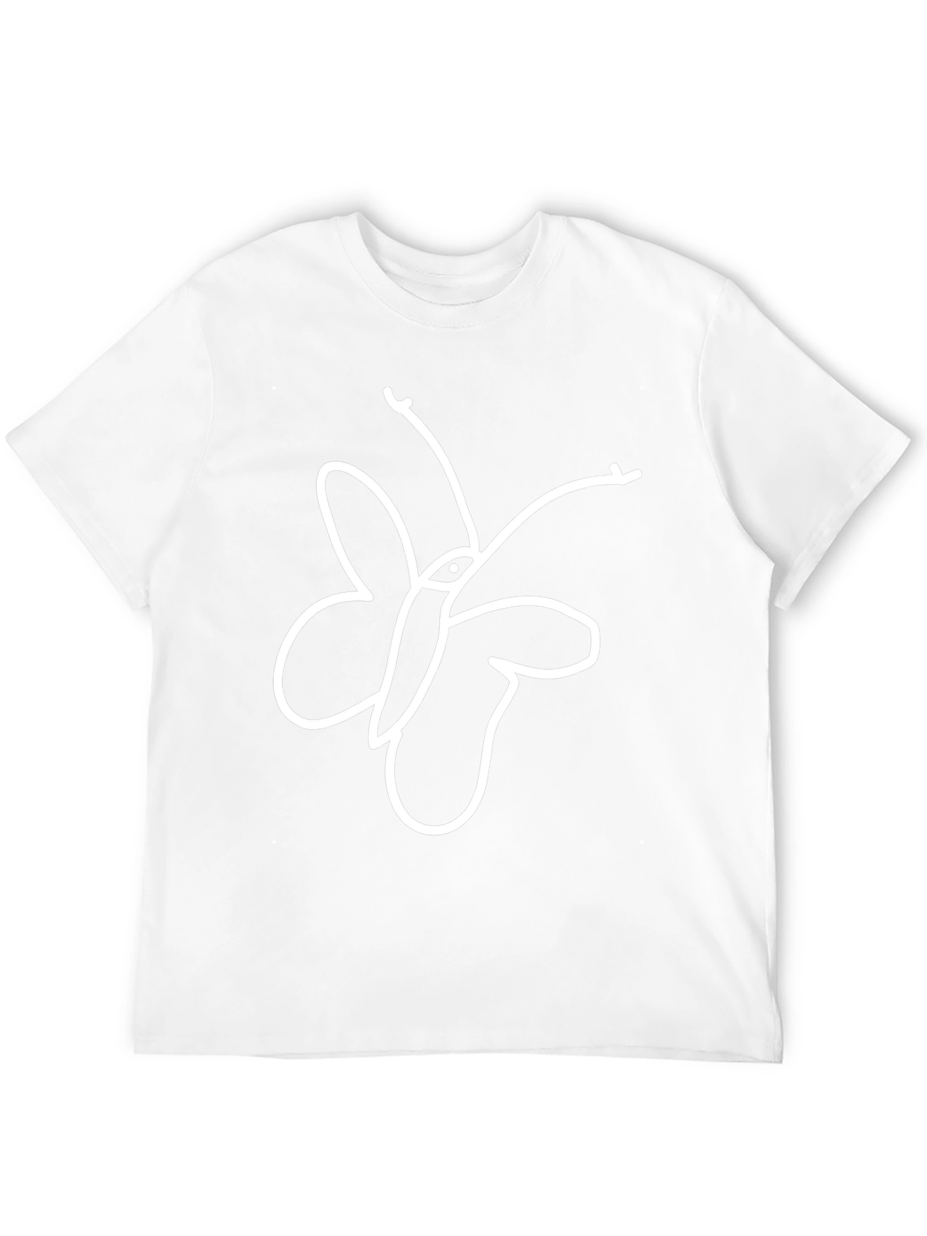 Butterfly Graphic Tee - Classic Black Cotton T-Shirt