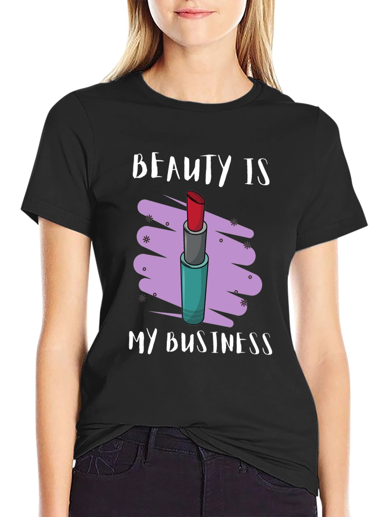 Beauty Is My Business Lipstick Graphic Tee