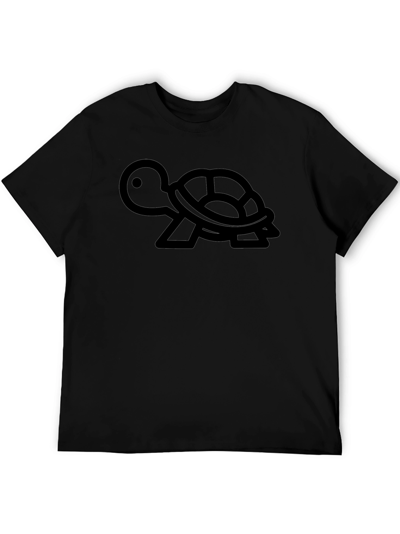 Black Turtle Graphic T-Shirt - Casual Wear
