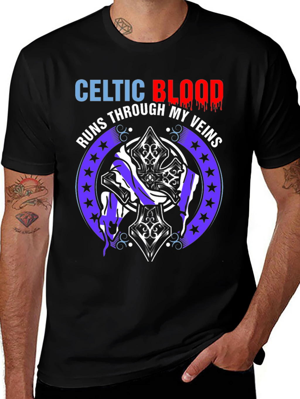 Celtic Blood Runs Through My Veins T-Shirt