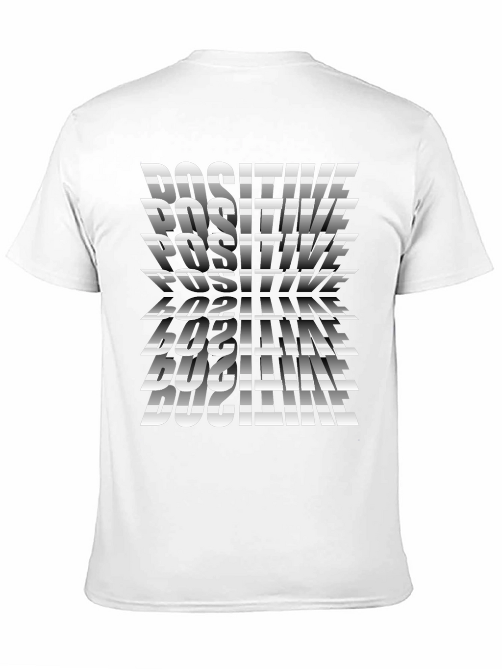 Positive Print Black T-Shirt