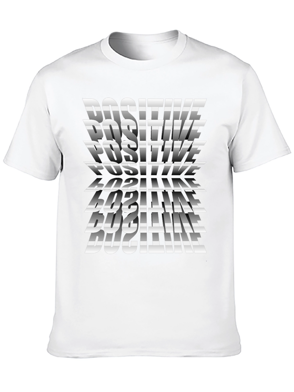 Positive Print Black T-Shirt