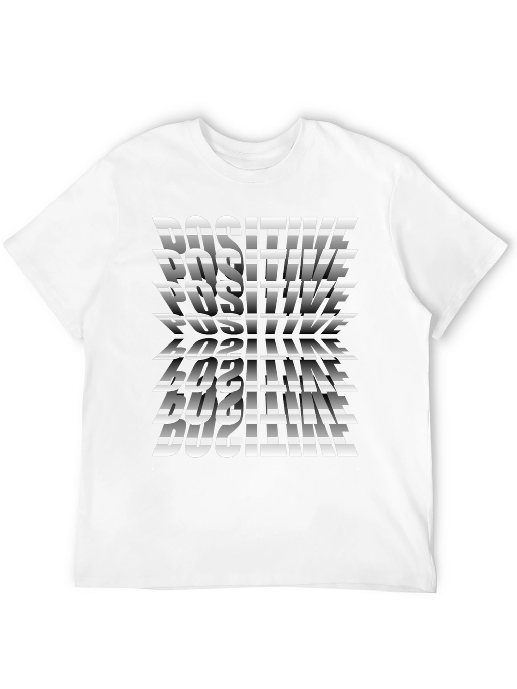Positive Print Black T-Shirt