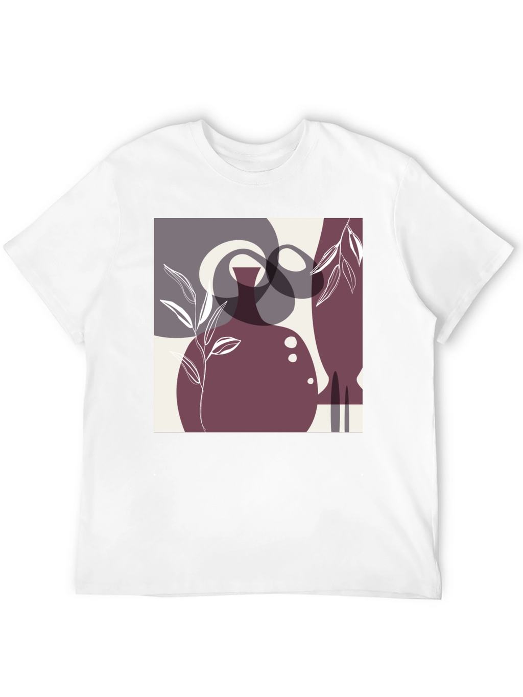 Modern Abstract Art Black T-Shirt