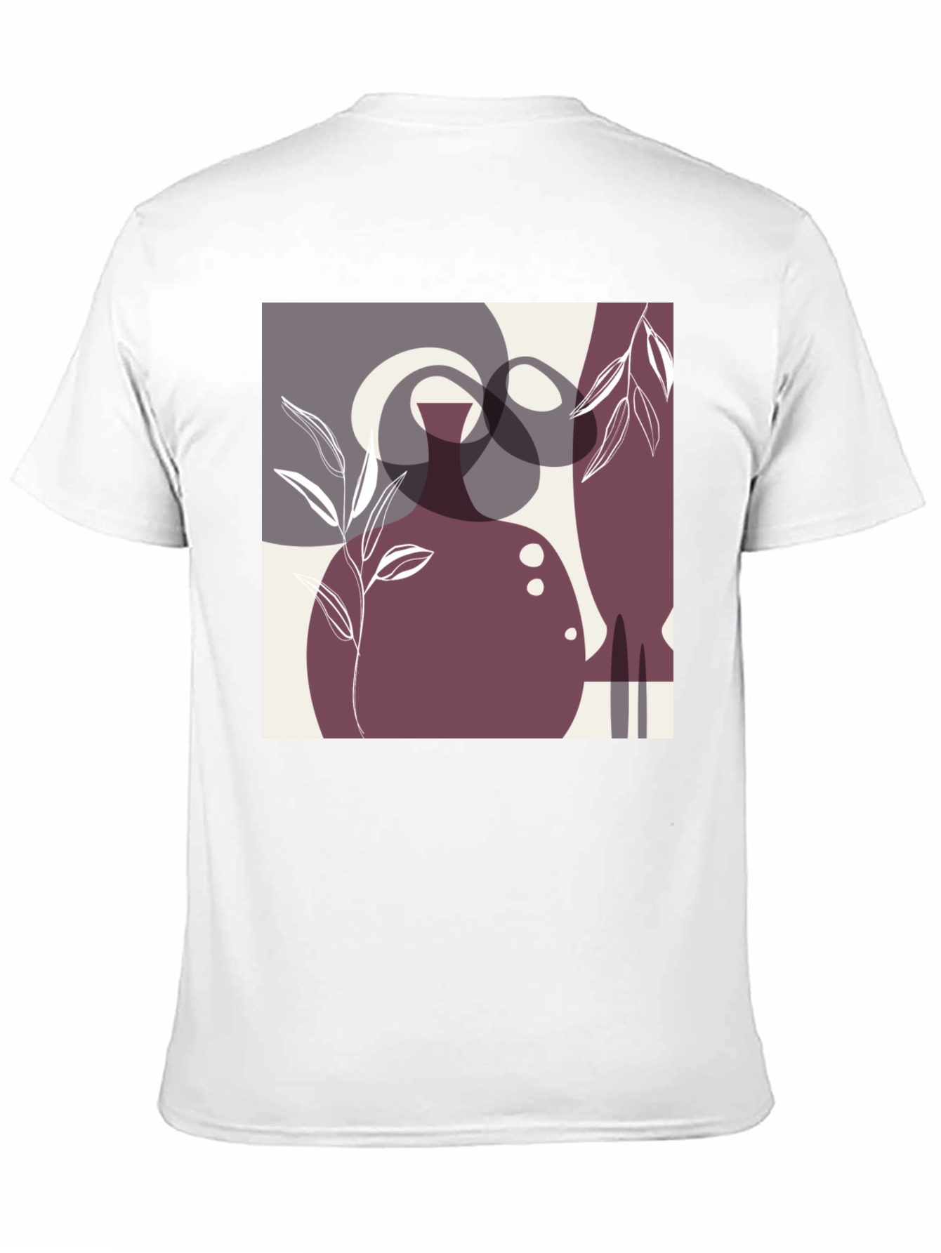 Modern Abstract Art Black T-Shirt