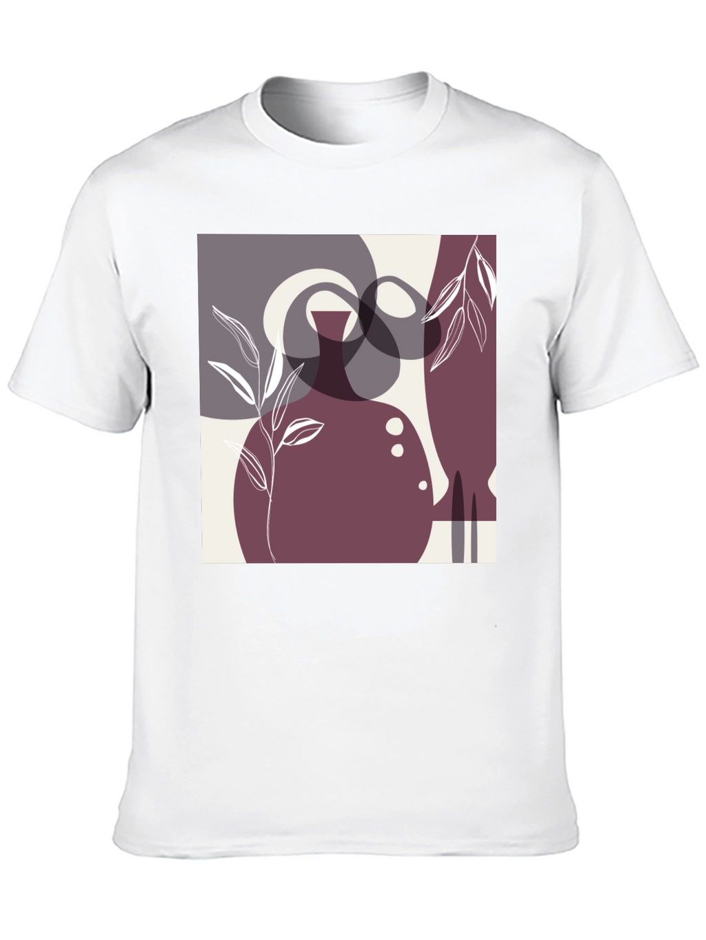 Modern Abstract Art Black T-Shirt