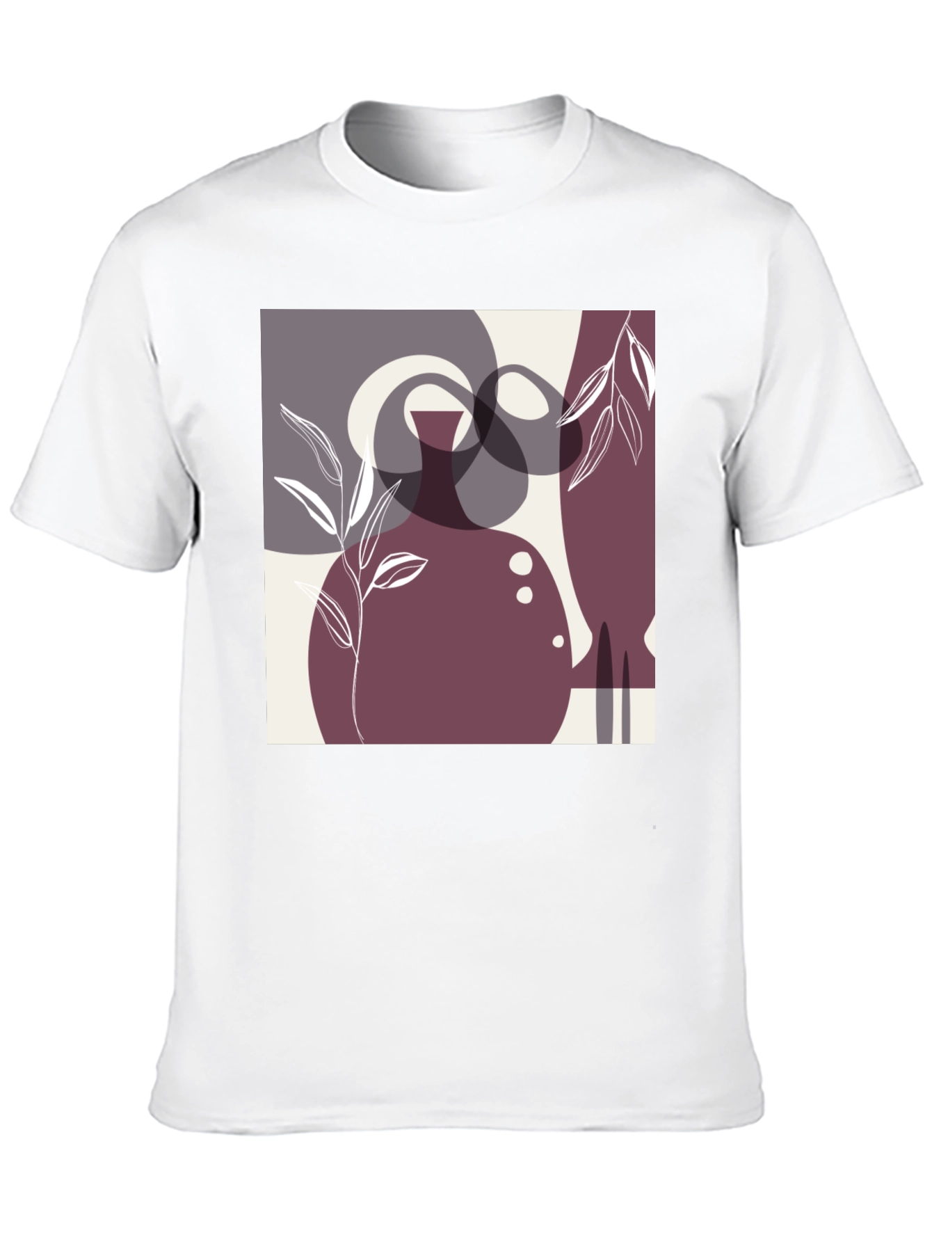 Modern Abstract Art Black T-Shirt