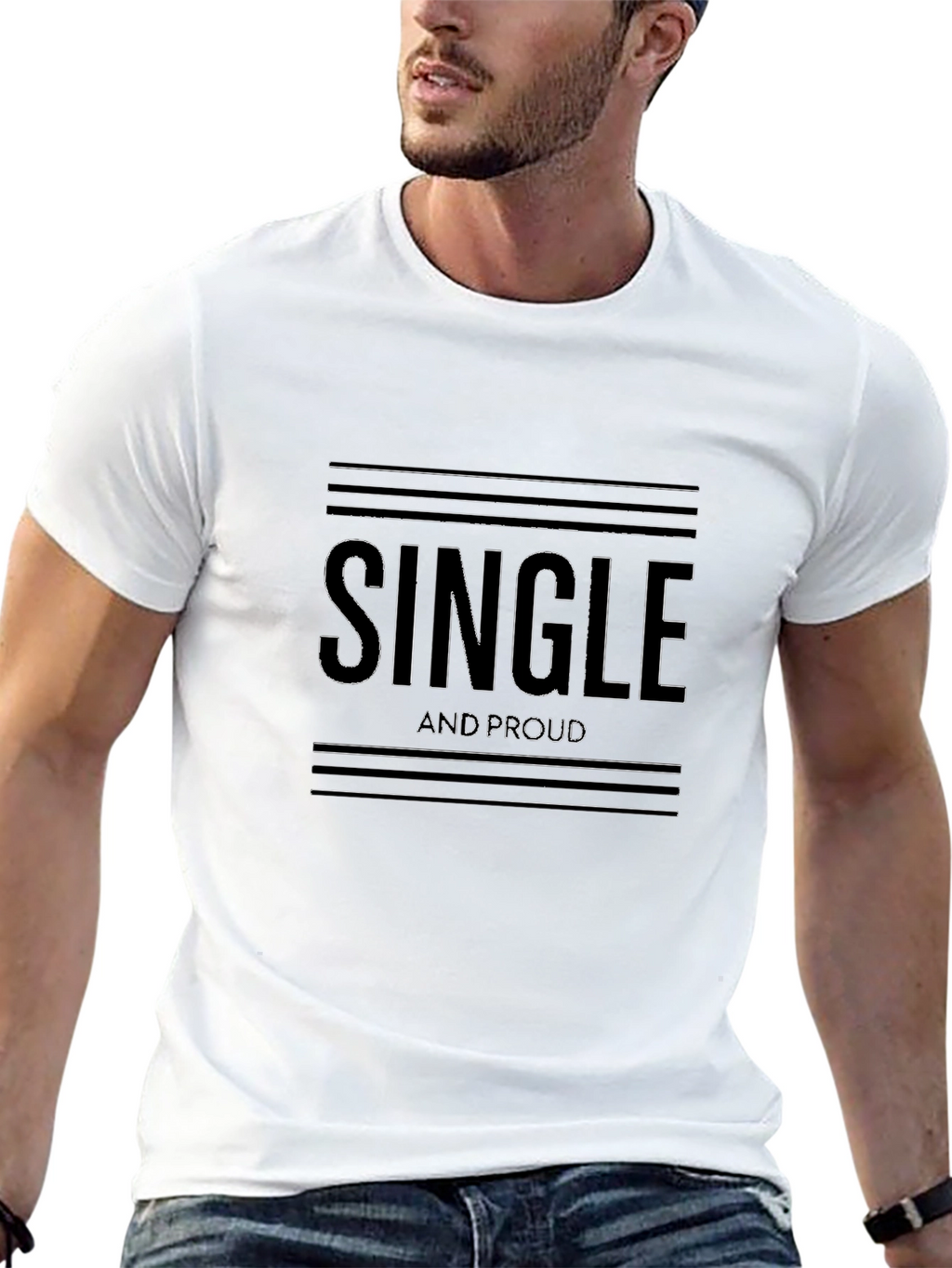 Single and Proud Black T-Shirt