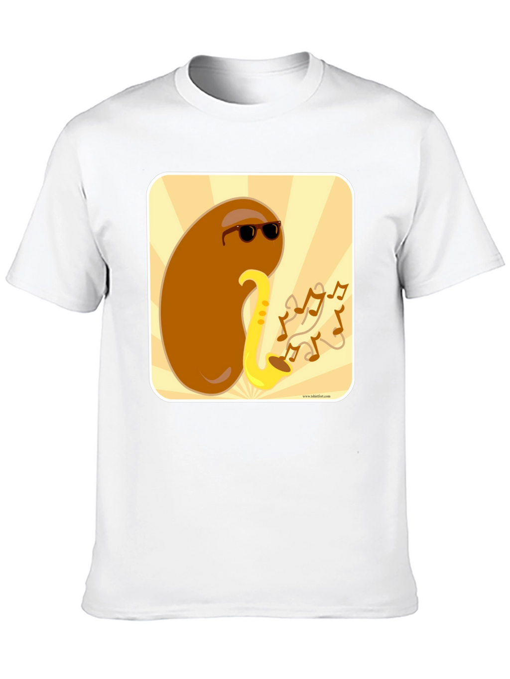 Cool Bean Sax Player Graphic T-Shirt