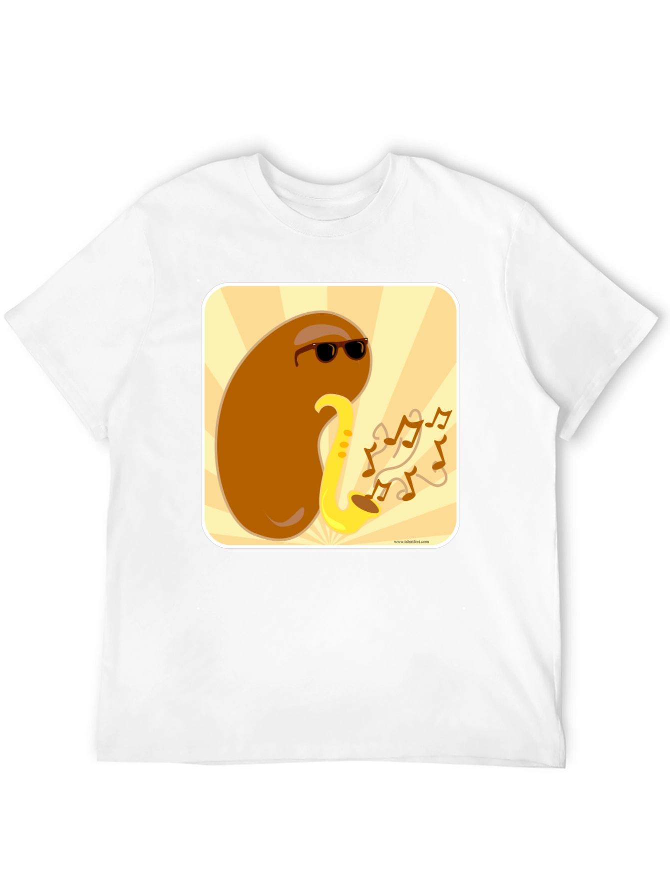 Cool Bean Sax Player Graphic T-Shirt