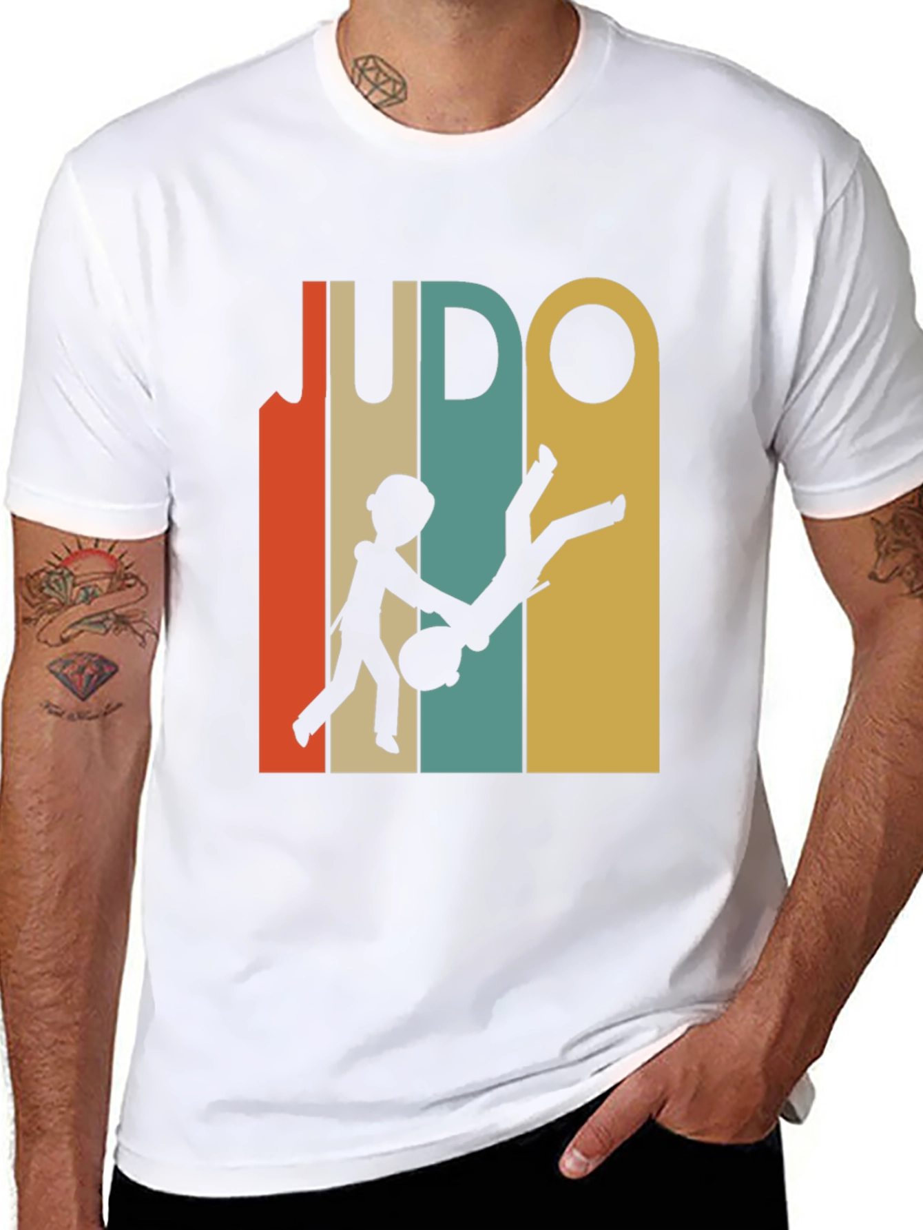 Retro Judo Graphic Tee - Martial Arts T-Shirt