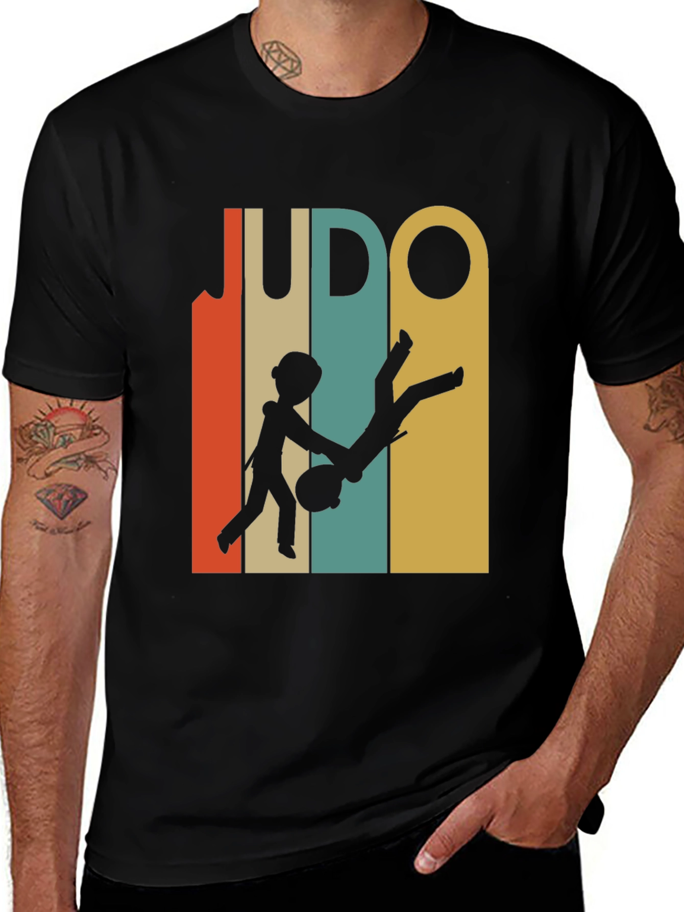 Retro Judo Graphic Tee - Martial Arts T-Shirt
