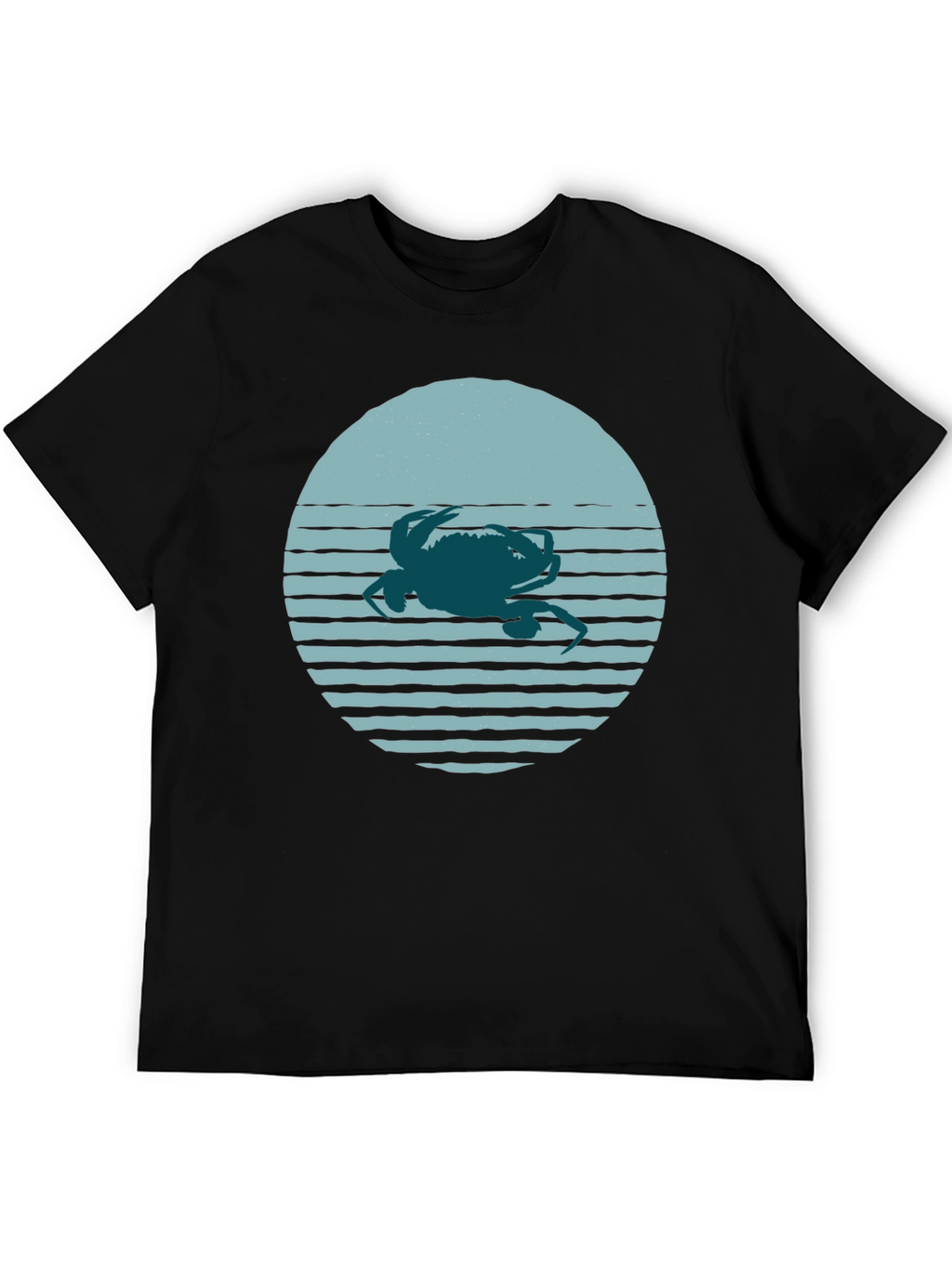 Crab Sunset Graphic Tee - Coastal Vibes