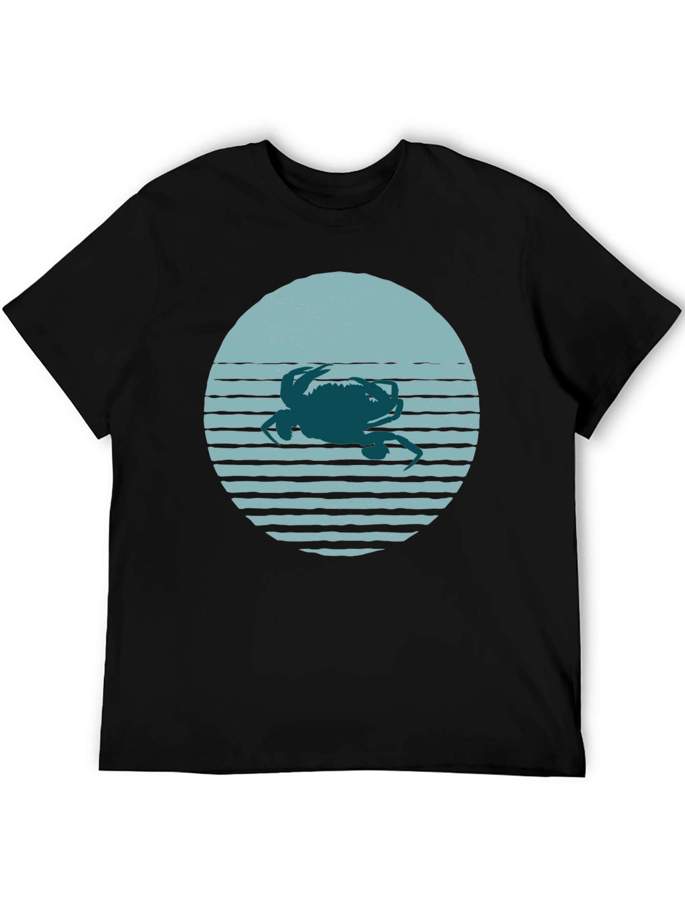 Crab Sunset Graphic Tee - Coastal Vibes