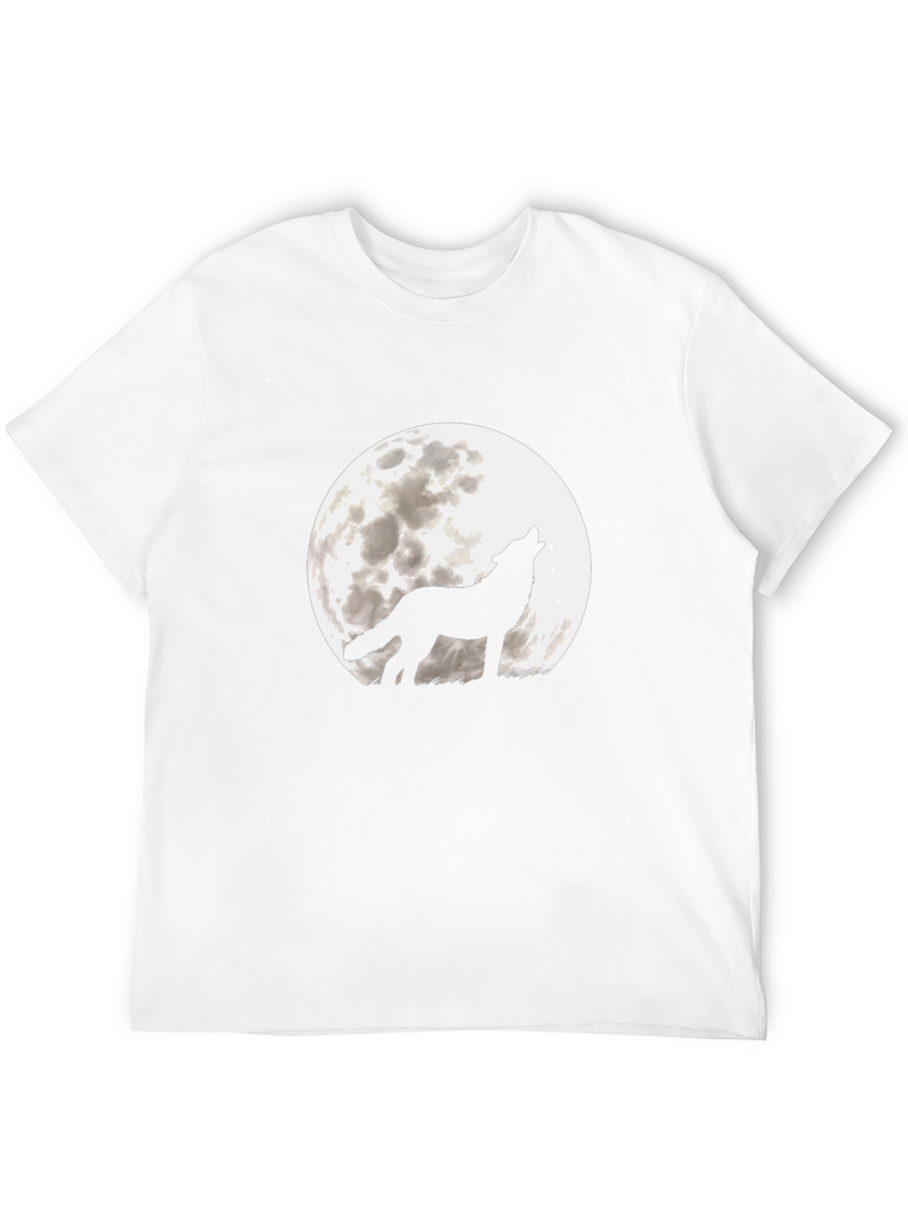 Wolf Moon Graphic Tee - Black Cotton T-Shirt