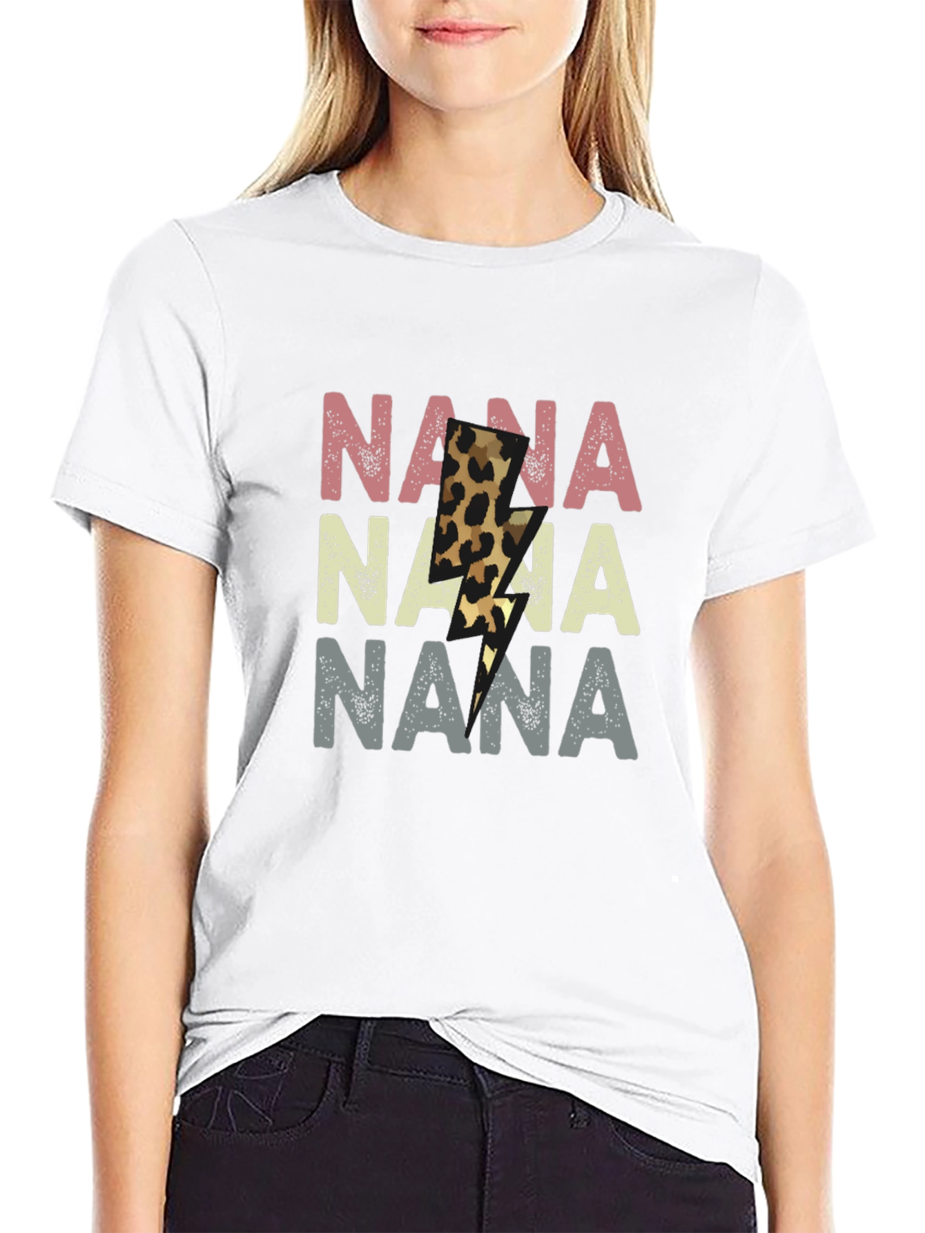 Nana Lightning Bolt T-Shirt - Graphic Tee for Grandmothers