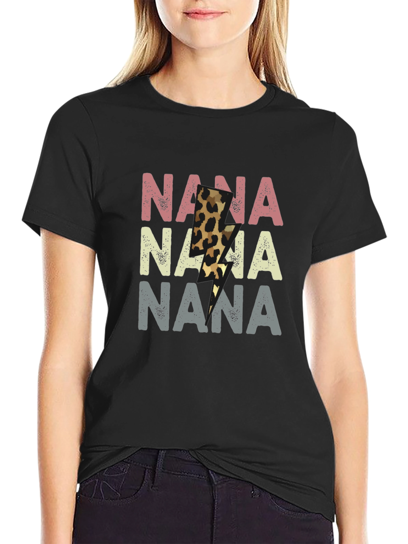 Nana Lightning Bolt T-Shirt - Graphic Tee for Grandmothers