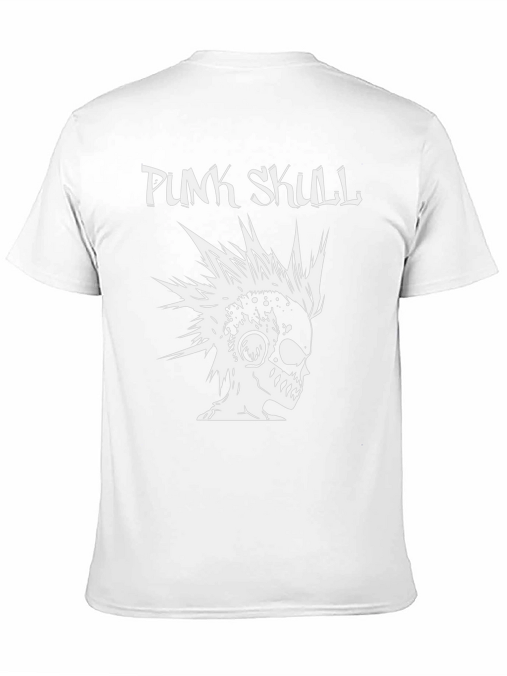 Punk Skull Graphic T-Shirt - Black Cotton Tee