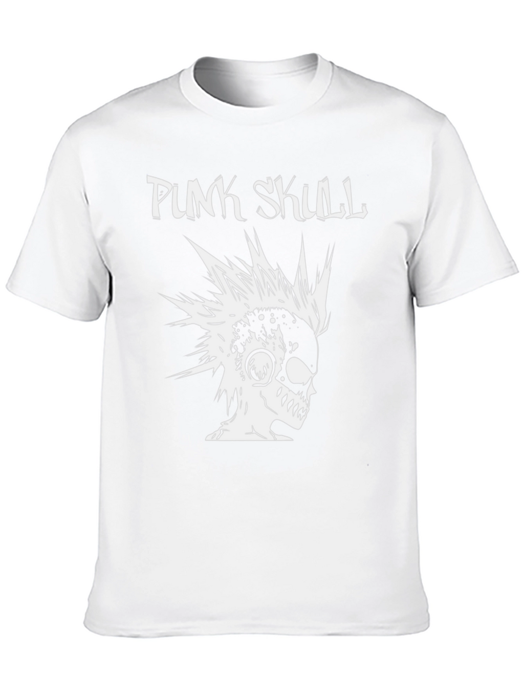 Punk Skull Graphic T-Shirt - Black Cotton Tee