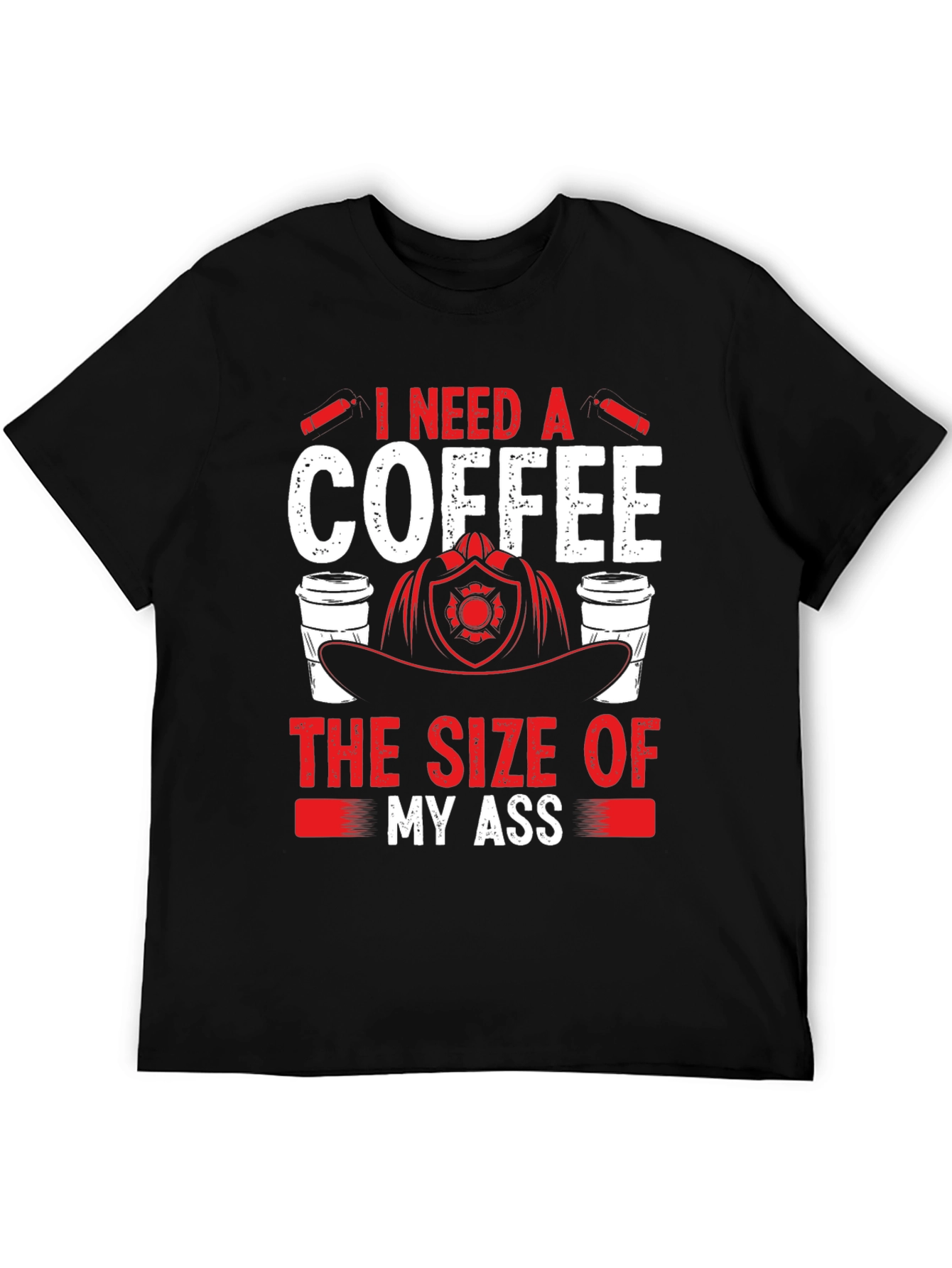 Funny Firefighter Coffee T-Shirt
